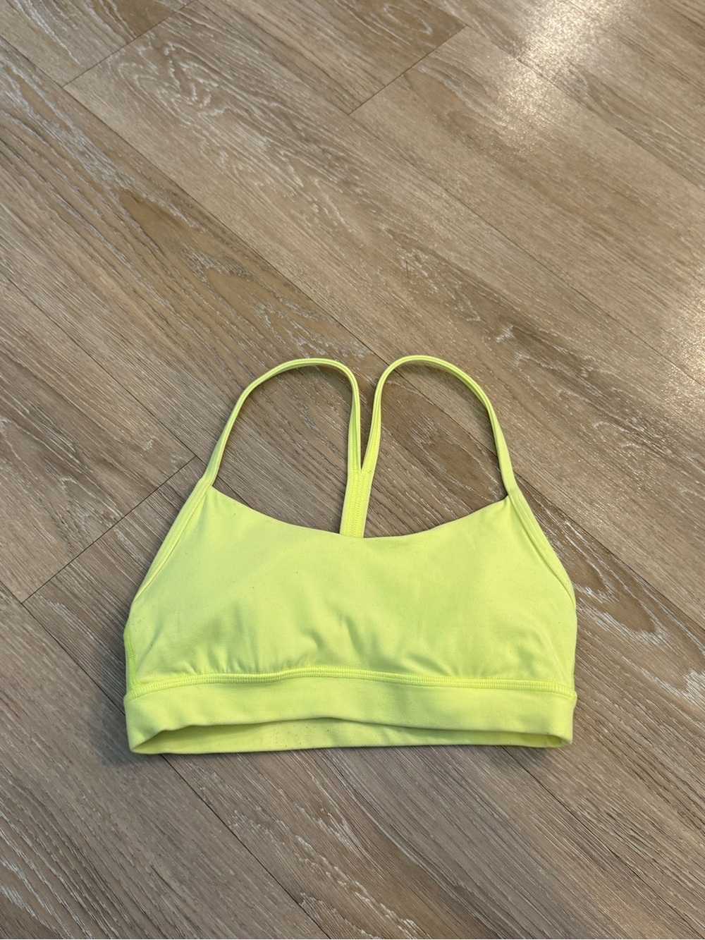 lululemon athletica Neon Yellow Strappy Sports Bra